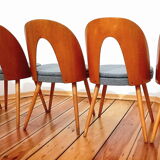 Set of five chairs, design. A. Suman, Tatra Nabytok, Czechoslovakia, 60s