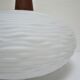 suspension opaline teak Louis Kalff Philips 60s
