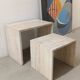 Nested tables in travertine