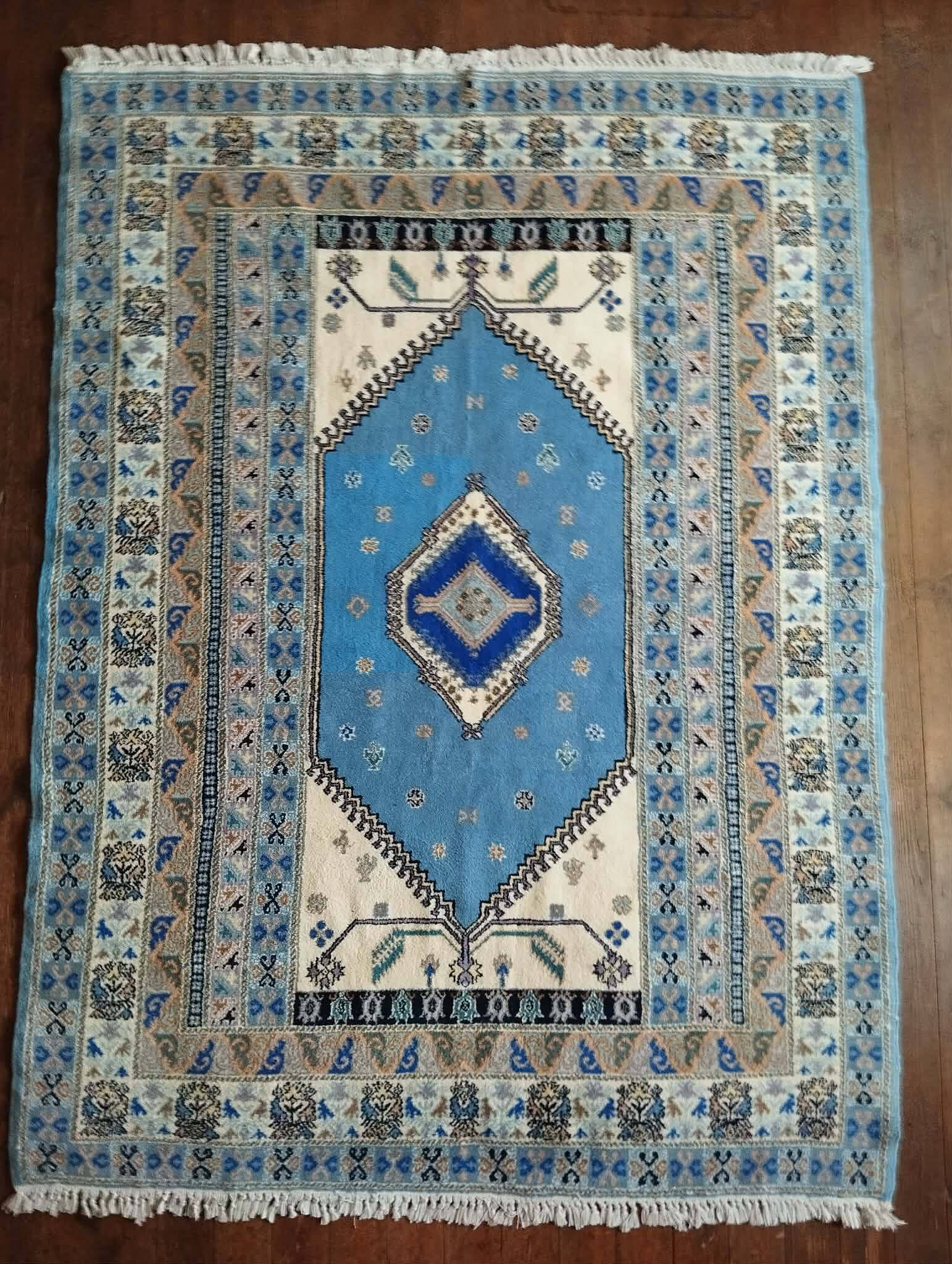 Handmade Berber Carpet Fes 245x178cm