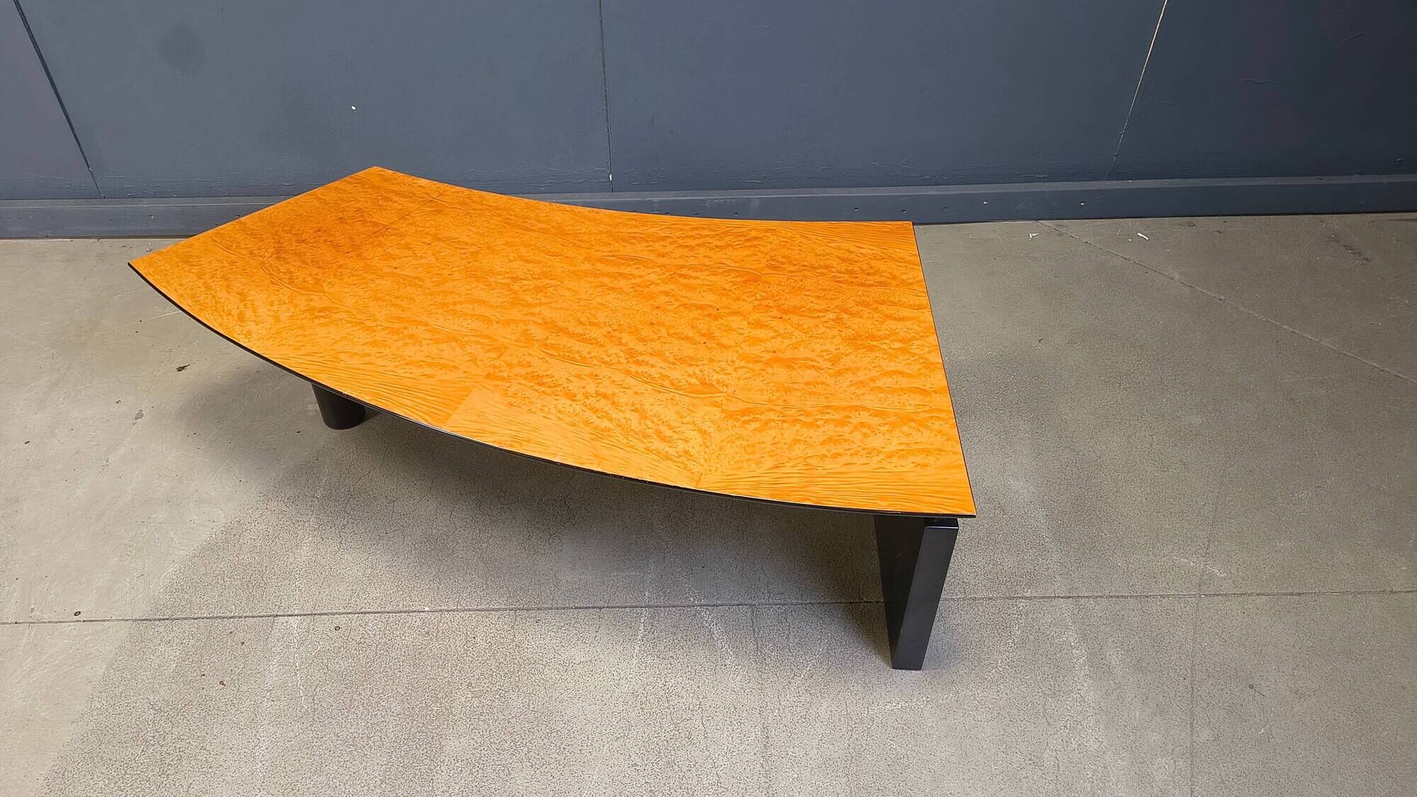 Burl wood coffee table by Cattelan Italy, 1990s