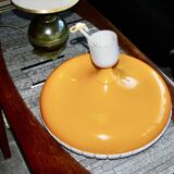 Vintage space age orange pendant pendant for siemens 1970