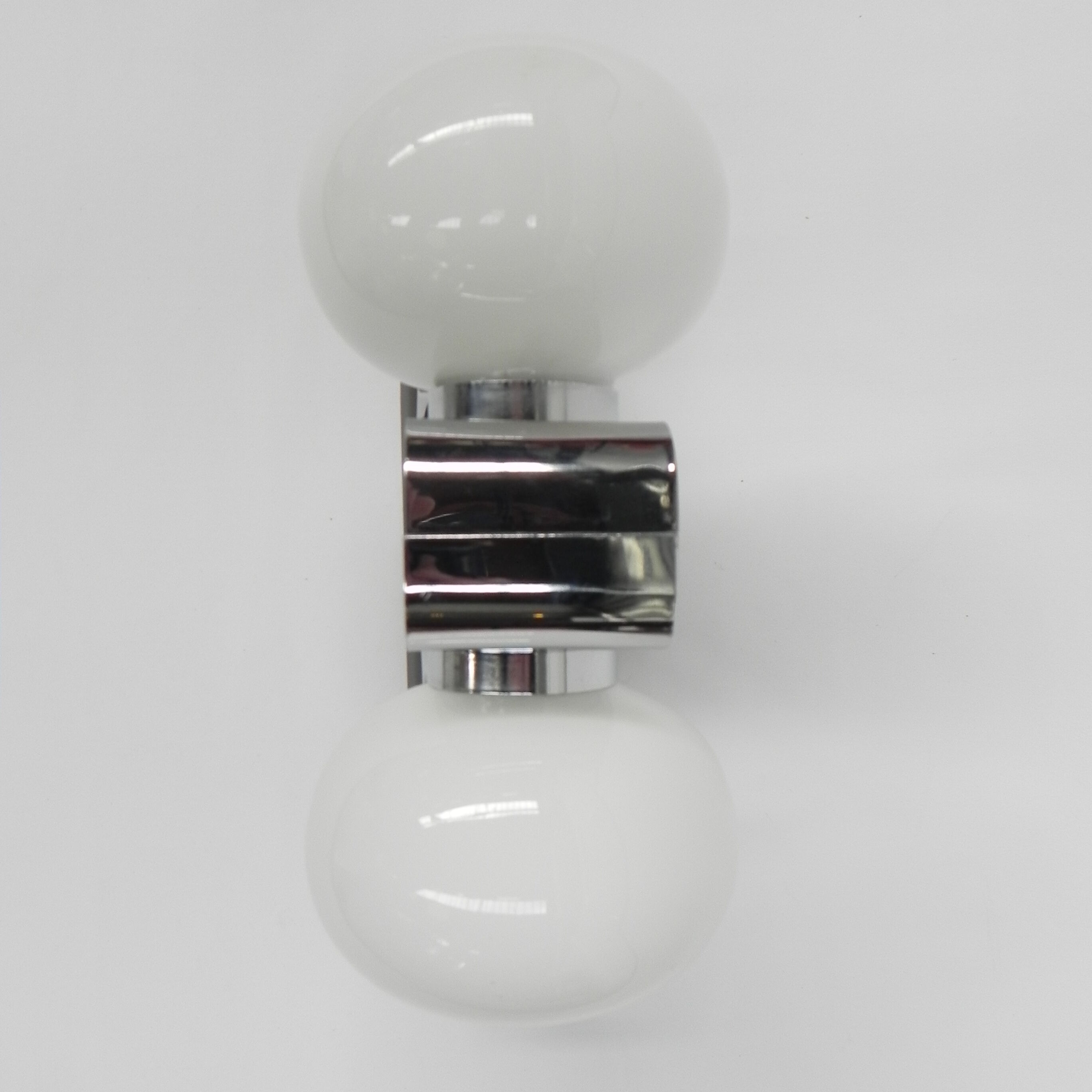 Space age wall lamp with 2 glass balls