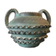 Vase en terre cuite à patine vert bronze ceramic vase