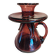 Biot bubbled glass candle holder