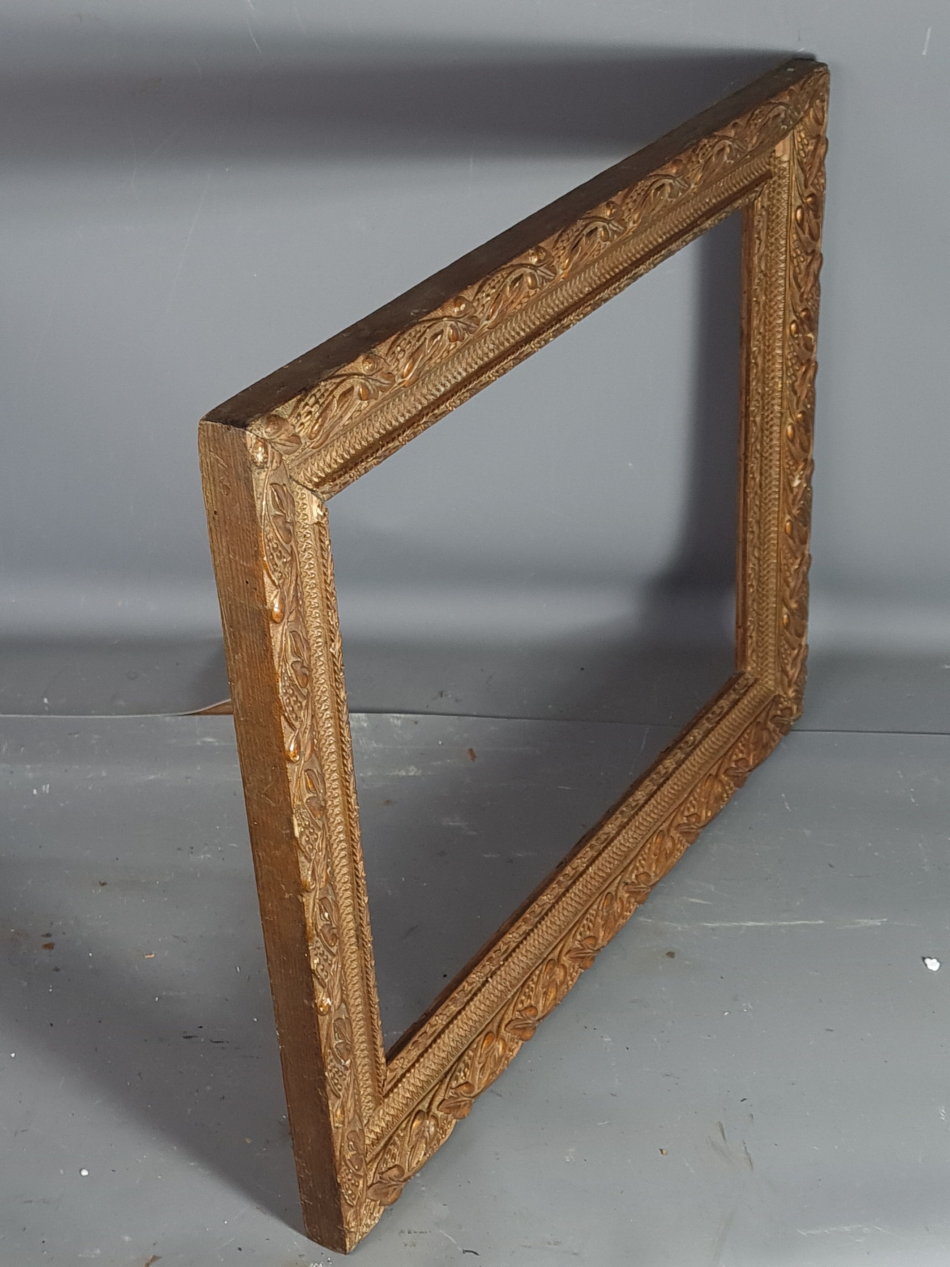Old frame stucco wood decoration foliage