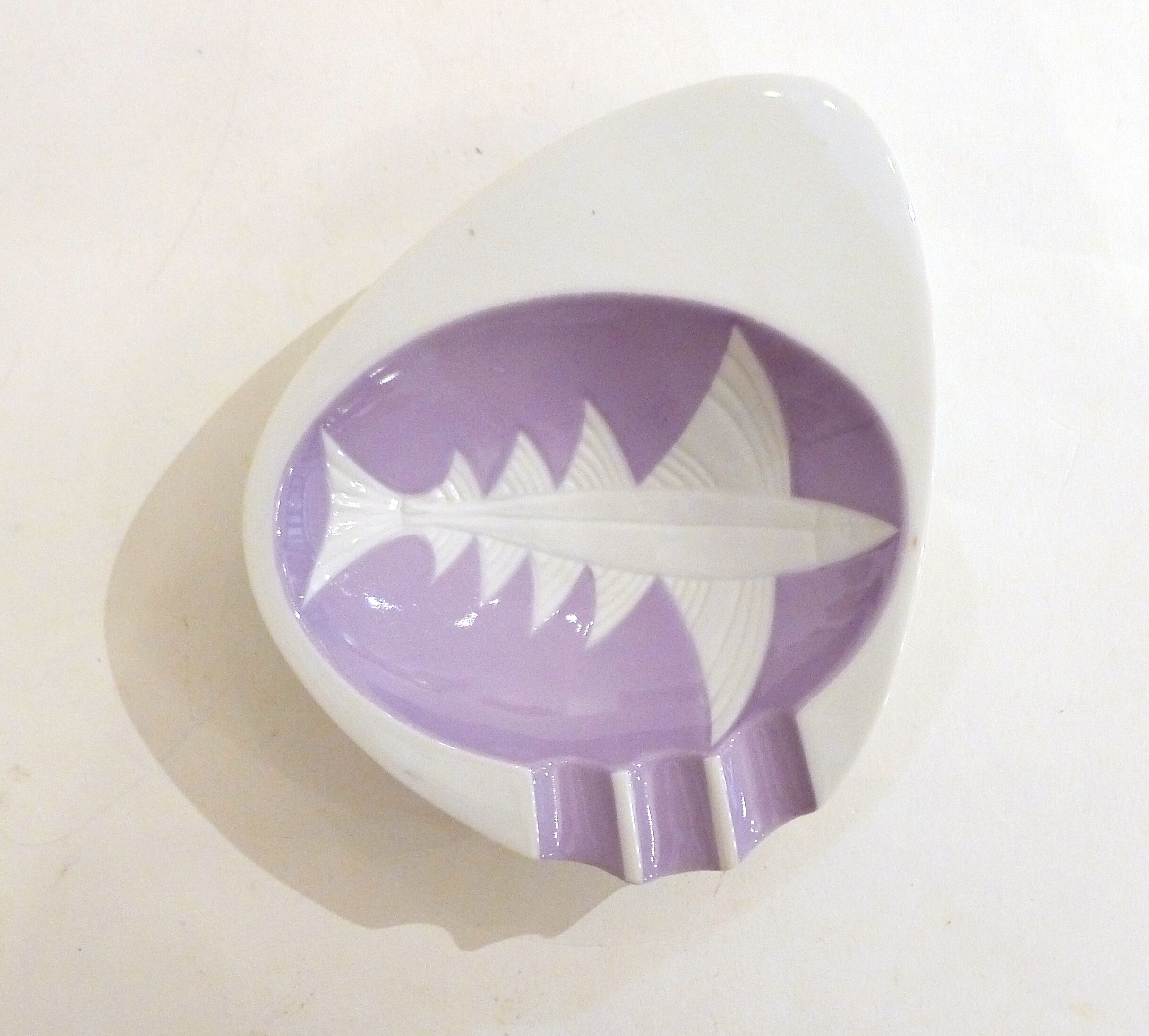 Stylized fish ashtray 1960'