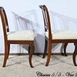 Suite of 5 Cuban Mahogany Chairs, Restoration Period – Early 19th Century