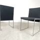 Vintage chrome italian dining chairs, 1970s