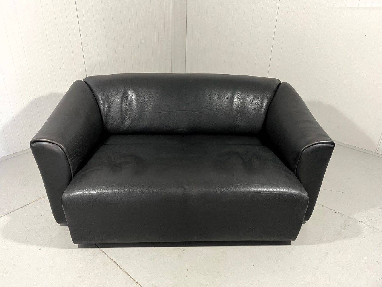 De Sede DS 47 dark brown neckleather 2-1/2 seats sofa