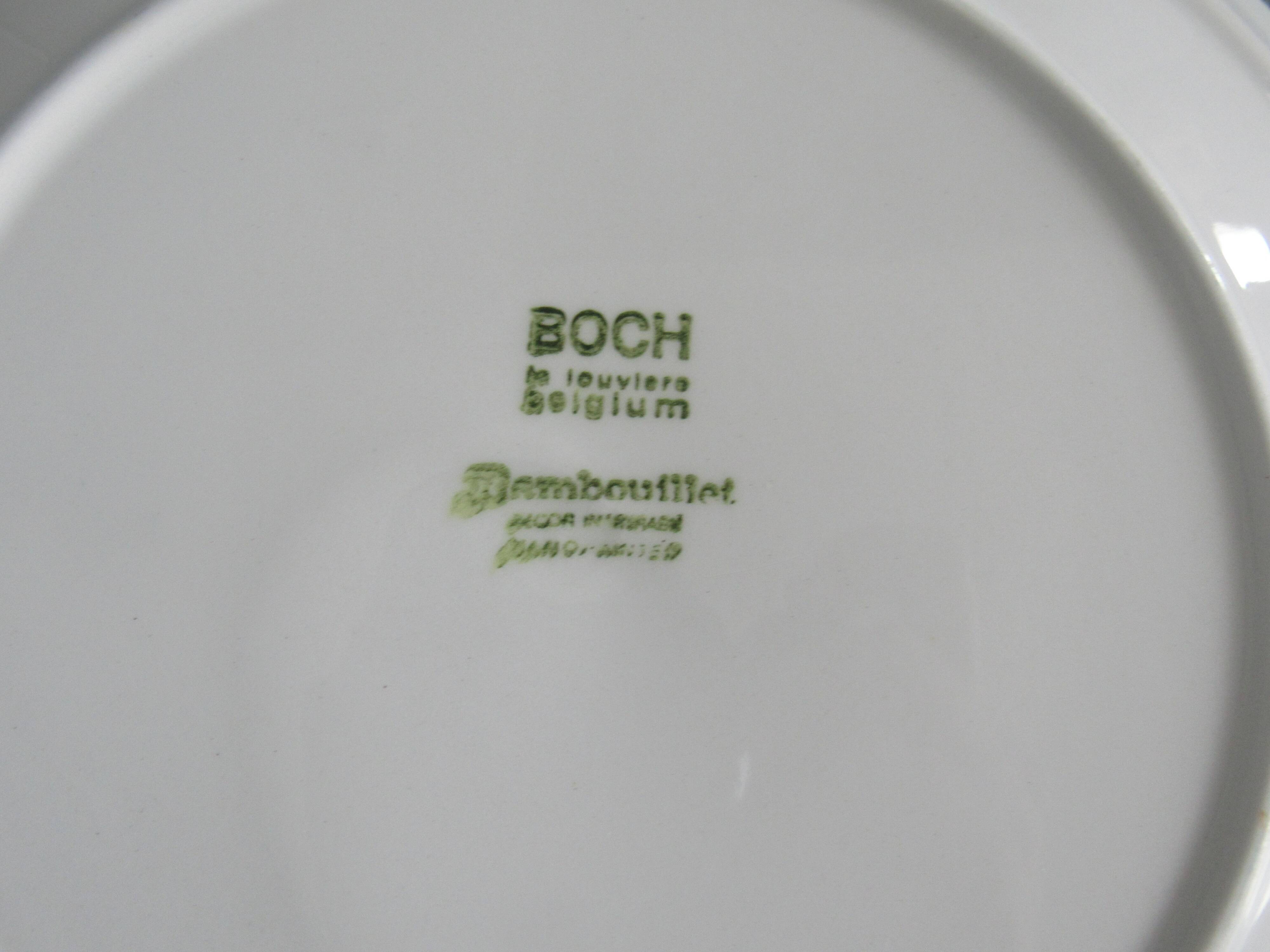 Lot 10 Rambouillet model plates Boch Belgium