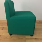 80's pop-style Arfa side chair, green