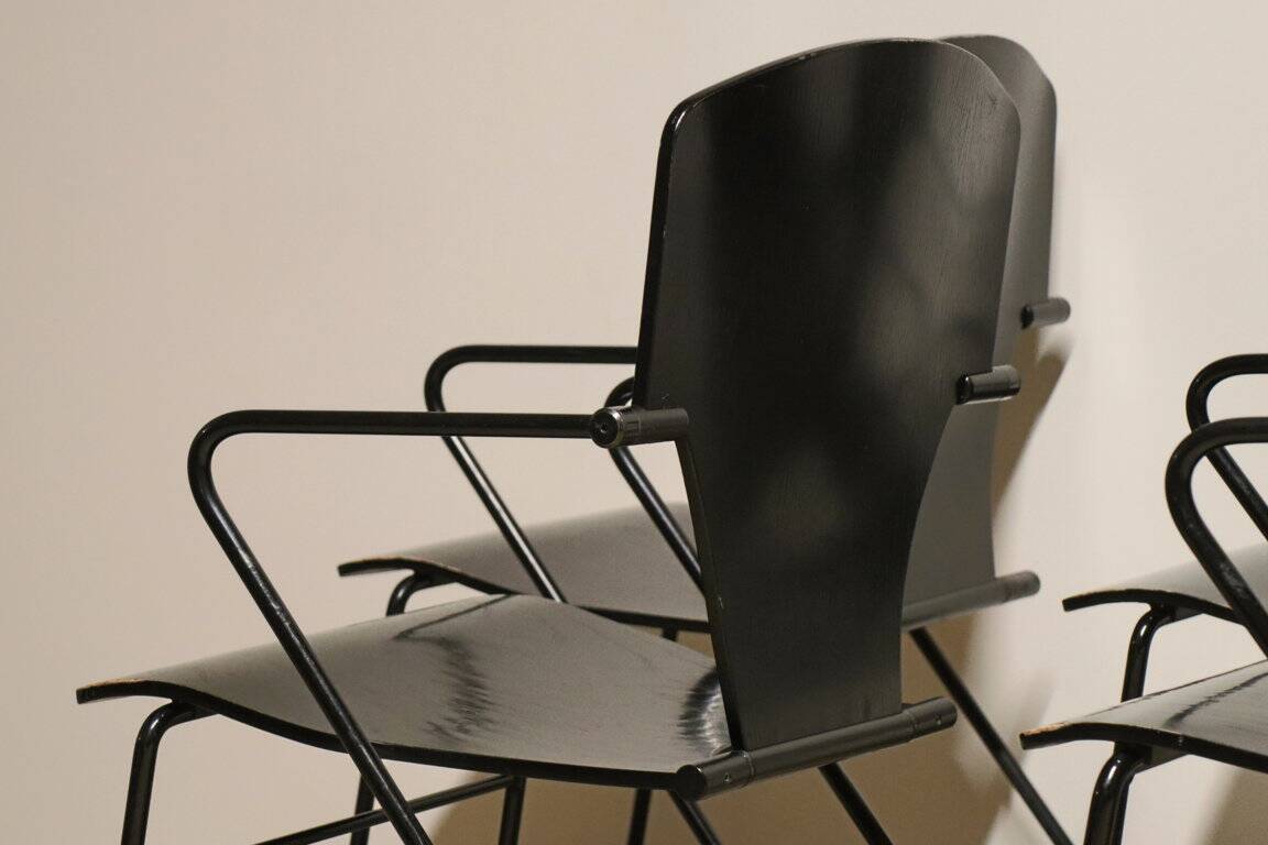 Série de 6 chaises EGOA 300 par Josep Mora - 1980