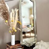 Antique rectangular vintage silver mirror 71x24