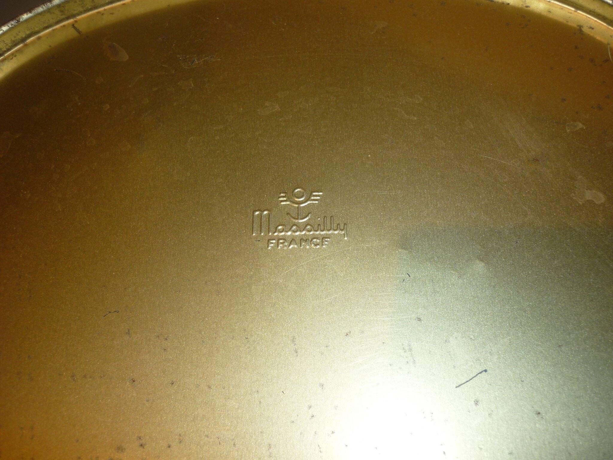 Waste paper basket signed Massilly France