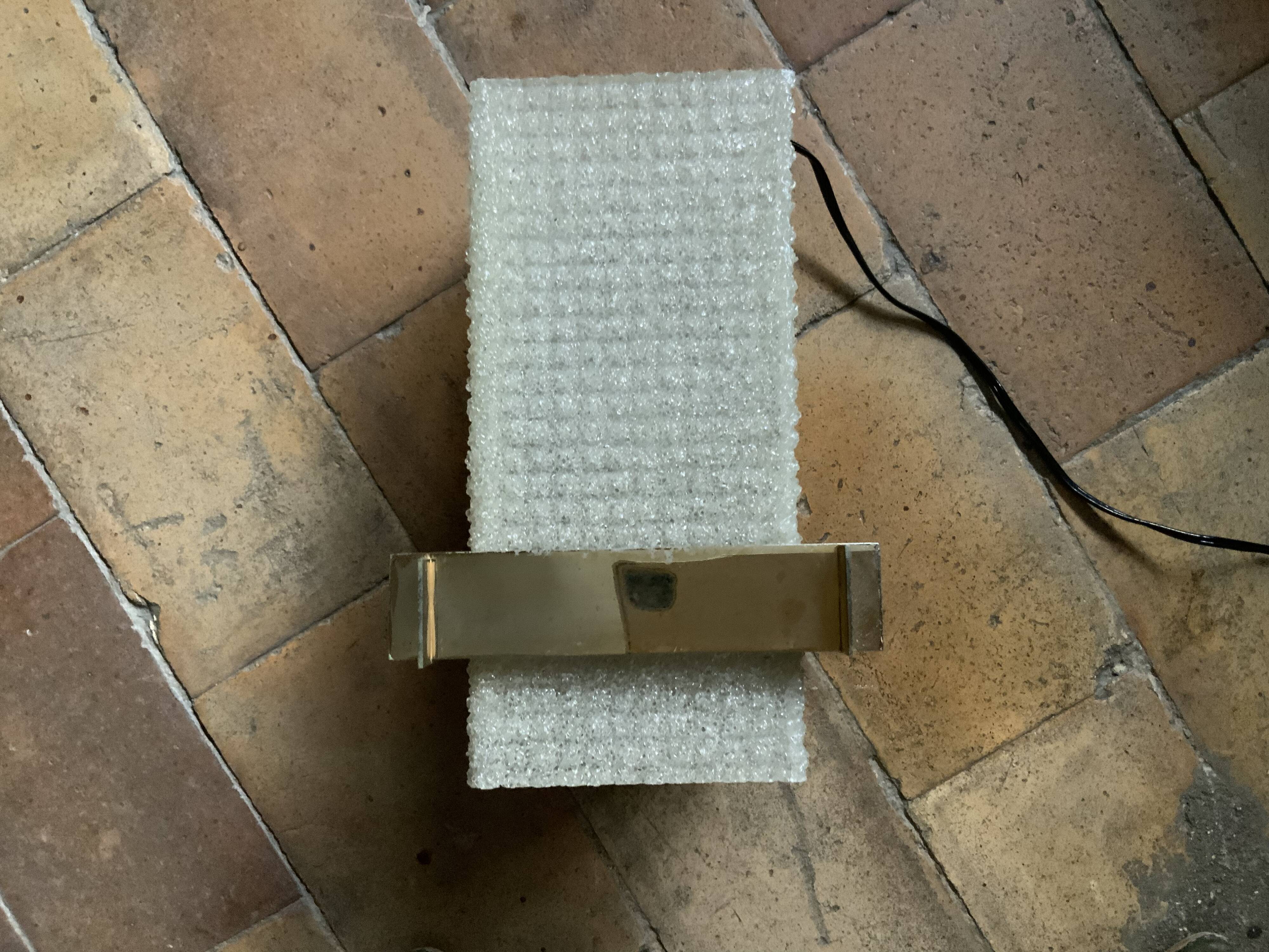 Vintage perspex pendant lamp