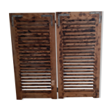 Ancient shutters of the 60s in pine