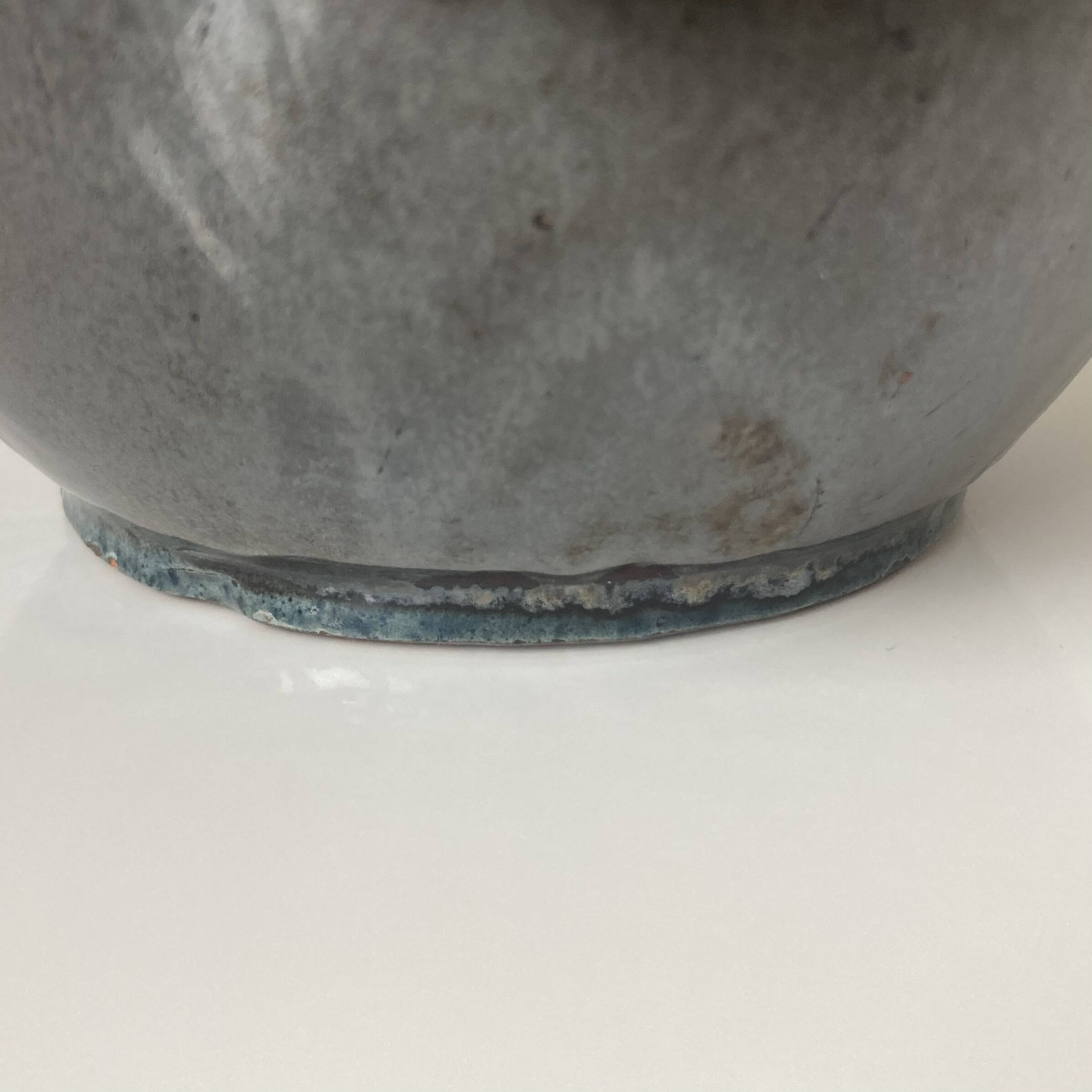 Beautiful ceramic vase with floral decoration by Paul Jacquet dating from the 1930s