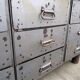 Antique workshop workbench, vintage, metal and wood