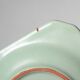 Harald Östergren Art Deco Mint-Green Ceramic Ashtray, For Upsala-Ekeby