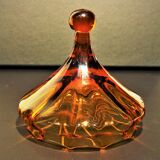 Large orange Bohemian crystal candy maker