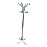 70s design parrot coat rack in chrome metal