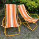 Pair of antique deckchairs