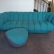 Set of 2 sofas and 2 poufs by Roche Bobois.
