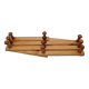 Portemanteau en bois accordeon  vintage