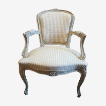 Louis XV-style convertible chair patinated