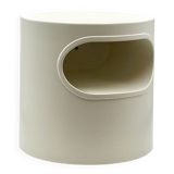 White Artemide Giano Vano Side Table, Italy 1970s – Space Age Design