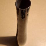 Hand-blown tilted vase