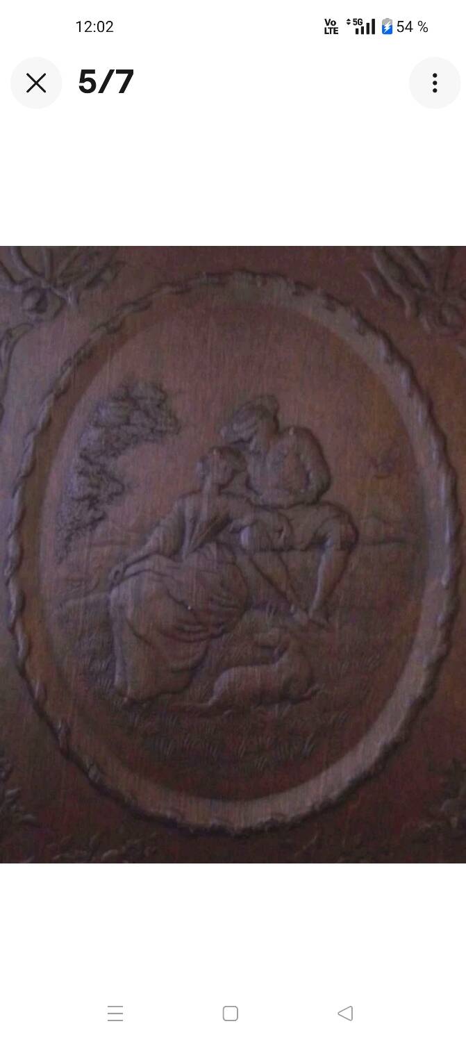 Miroir mural biseauté double face Ancien