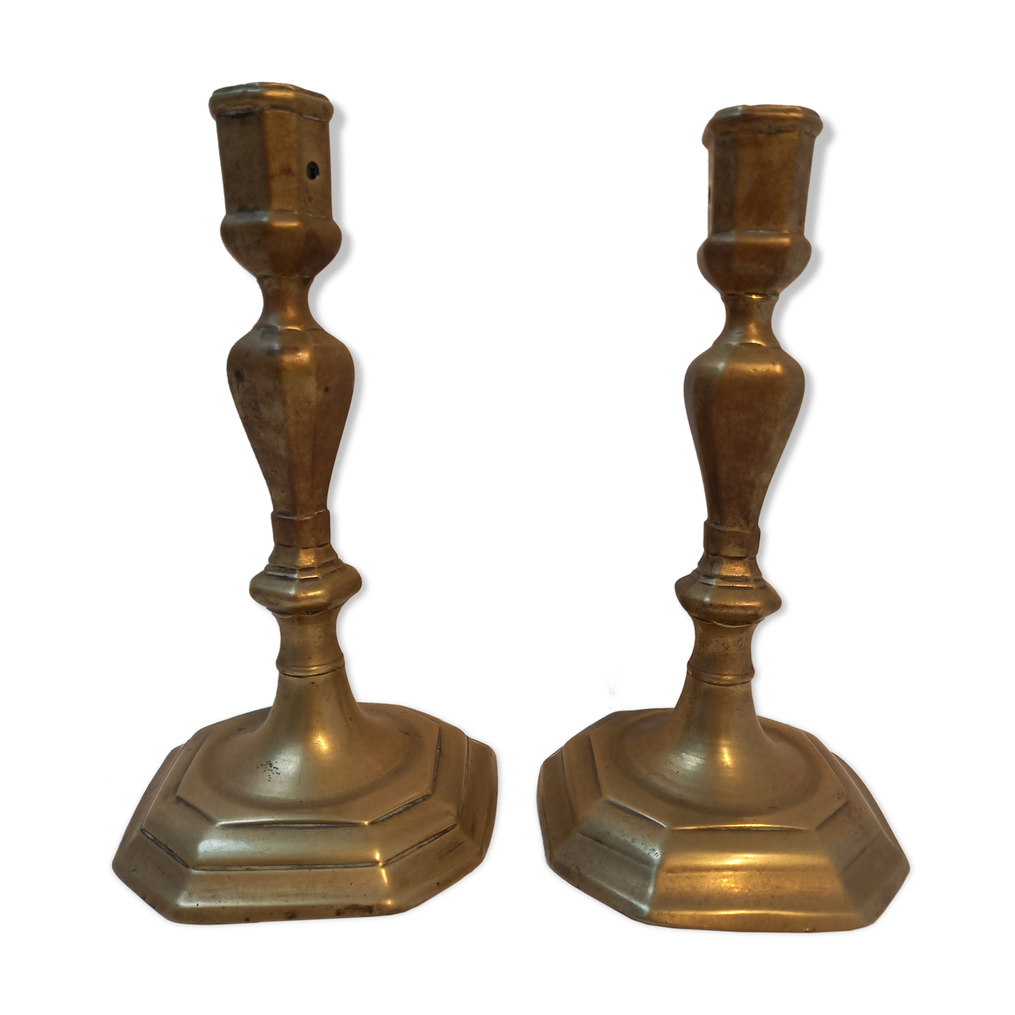 Candle holders with cut sides