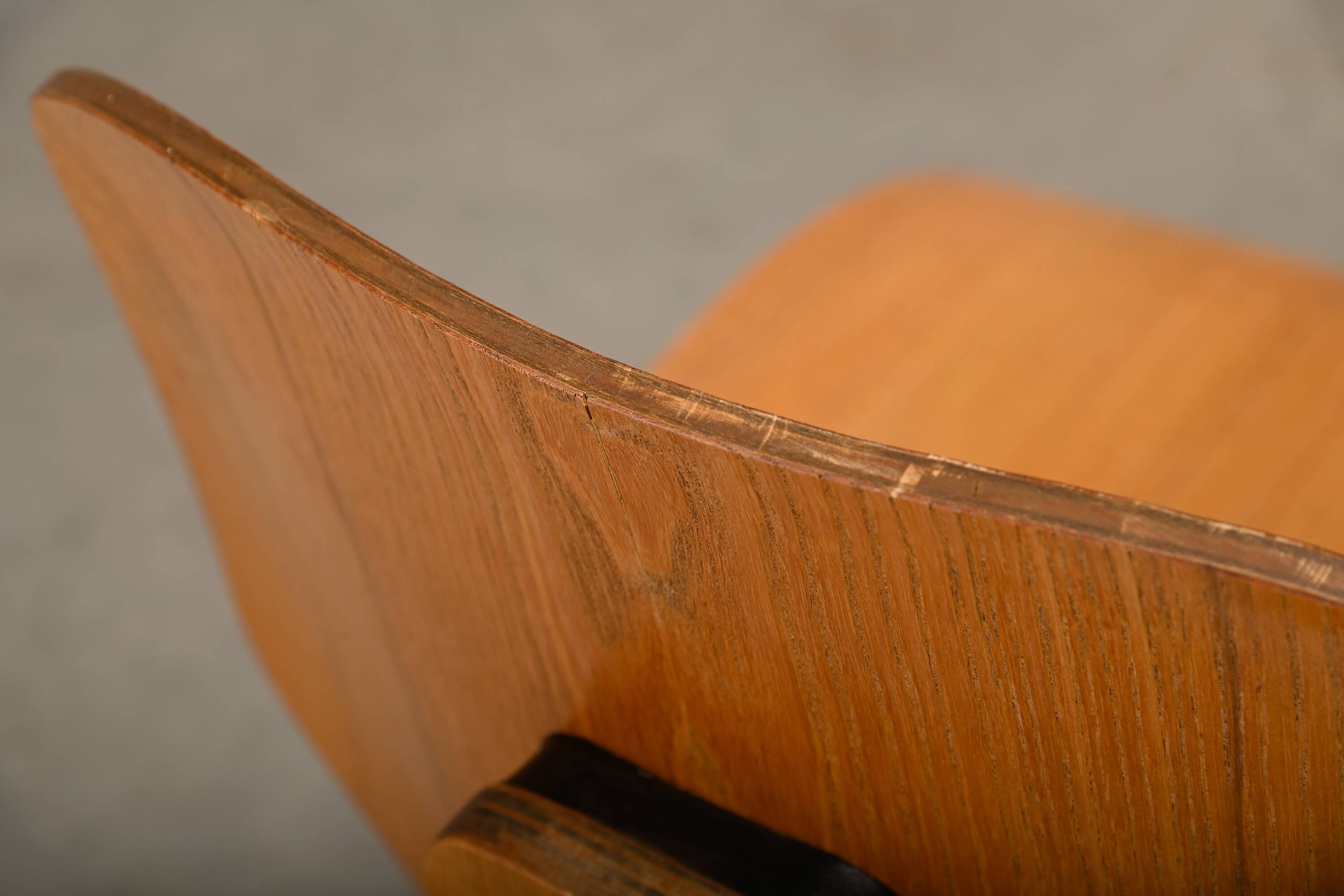 Charles and Ray Eames Early DCW Ash Plywood Dining Chairs for Herman Miller