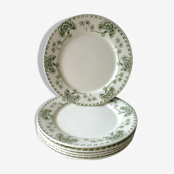 Set de 6 assiettes plates Sarreguemines