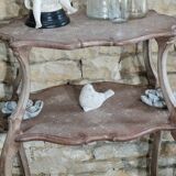Table gueridon double plateau