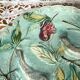 Antique dessert plate, Terre de Fer earthenware, barbotine, bird decor