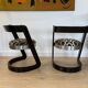 Pair of chairs by Willy Rizzo for Mario Sabot. Italy 1960