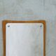 Scandinavian Minimalist Teak Mirror 1960s 36x30cm