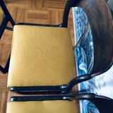 Suite of four Baumann sled chairs