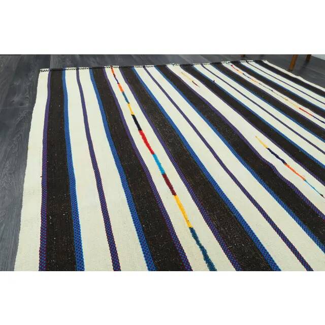 1970s Vintage Turkish Oushak Handmade Wool Cotton Beige Area Rug 178x222