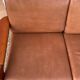 Scandinavian teak and leather sofa from the 70s