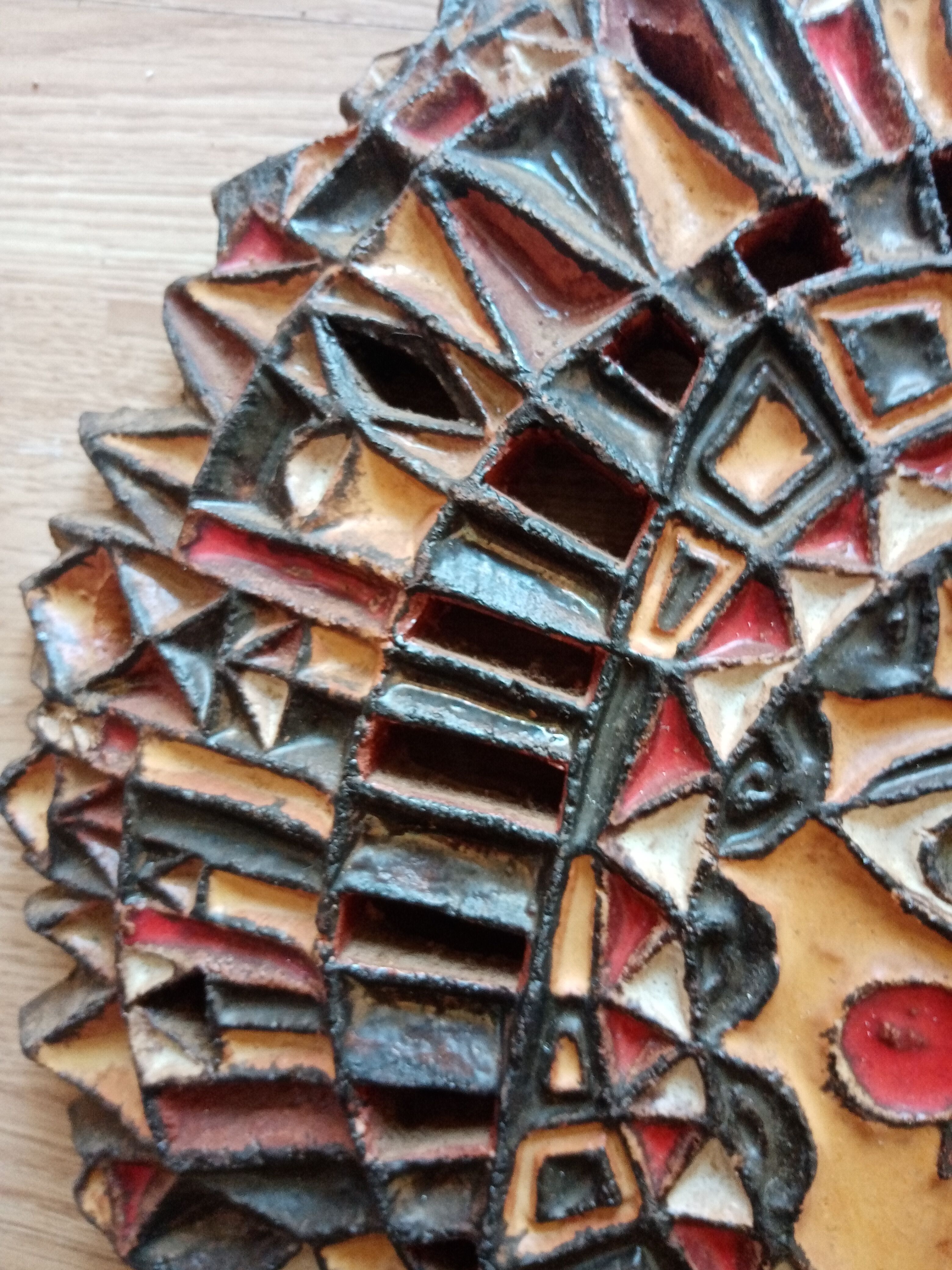 Ceramic sun by Roland Zobel Les Cyclades Anduze