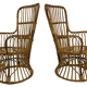 Set of two mid century rattan armchairs by bonacina 1950 design