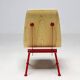 Jean Prouvé "Antoni" chair - Limited edition, red frame / plywood seat