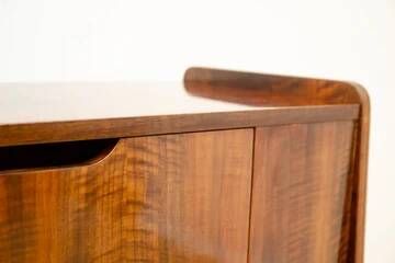 Mid-century walnut dresser by František Jirák, storage cabinet, 1970s