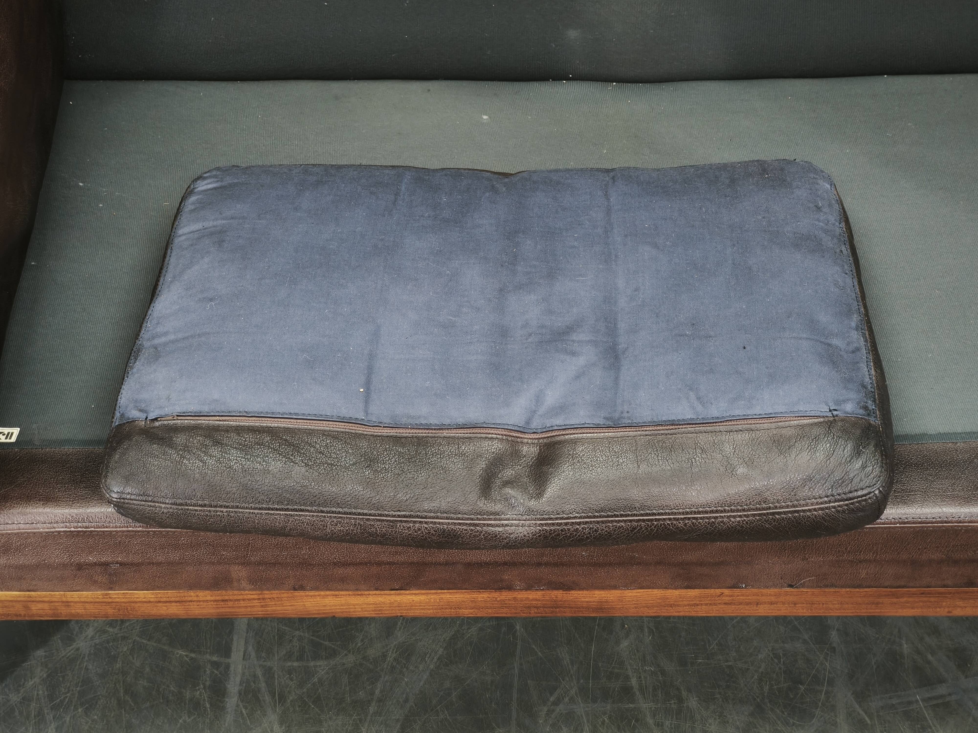 JK 922 Wagon Leather Sofa by Jørgen Kastholm, Denmark, 1960s