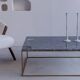 Rectangular coffee table in grey marble Emperador