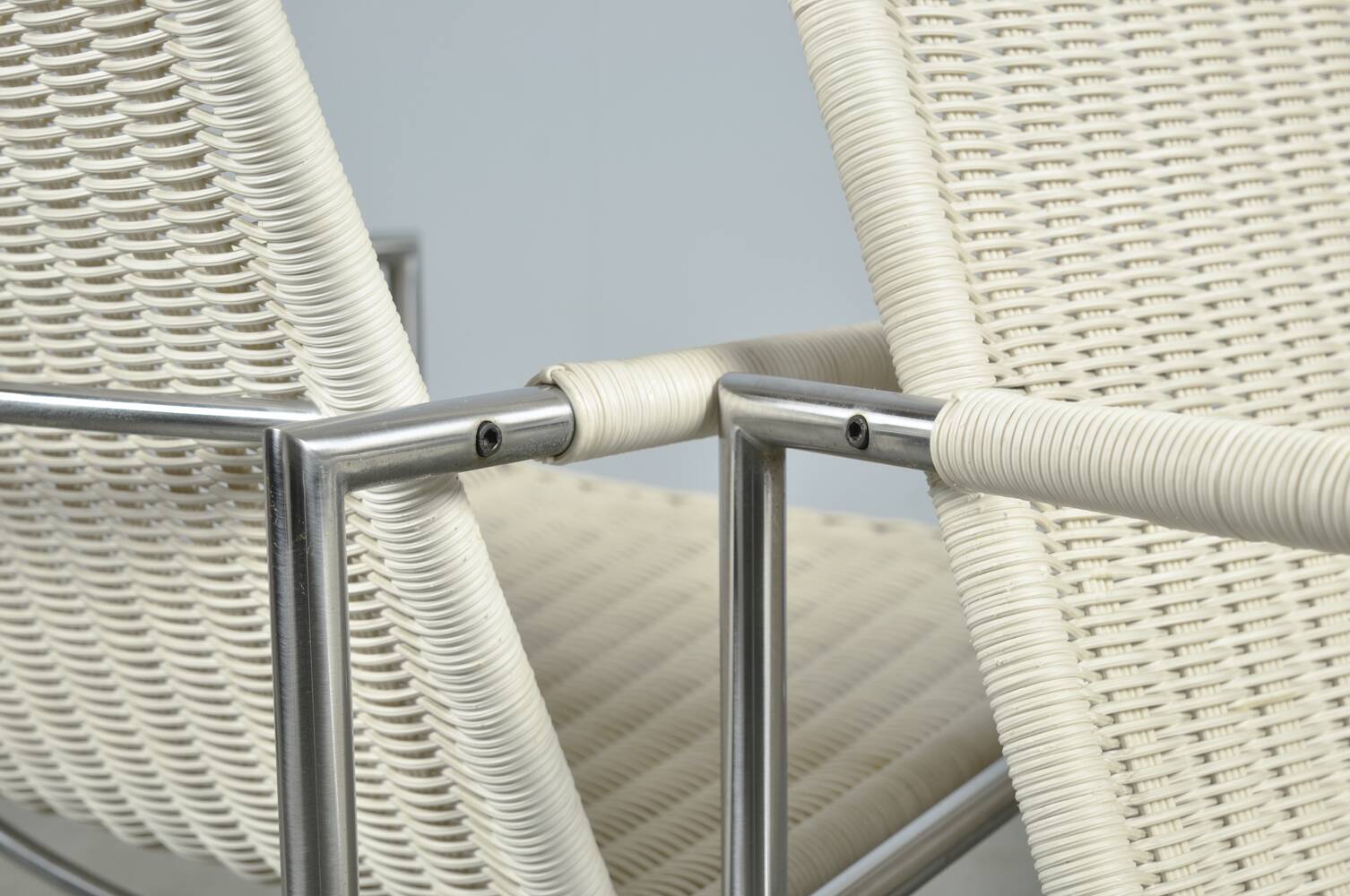 SPECTRUM / Vintage rattan armchairs sz01 / Martin Visser / Netherlands 1980s